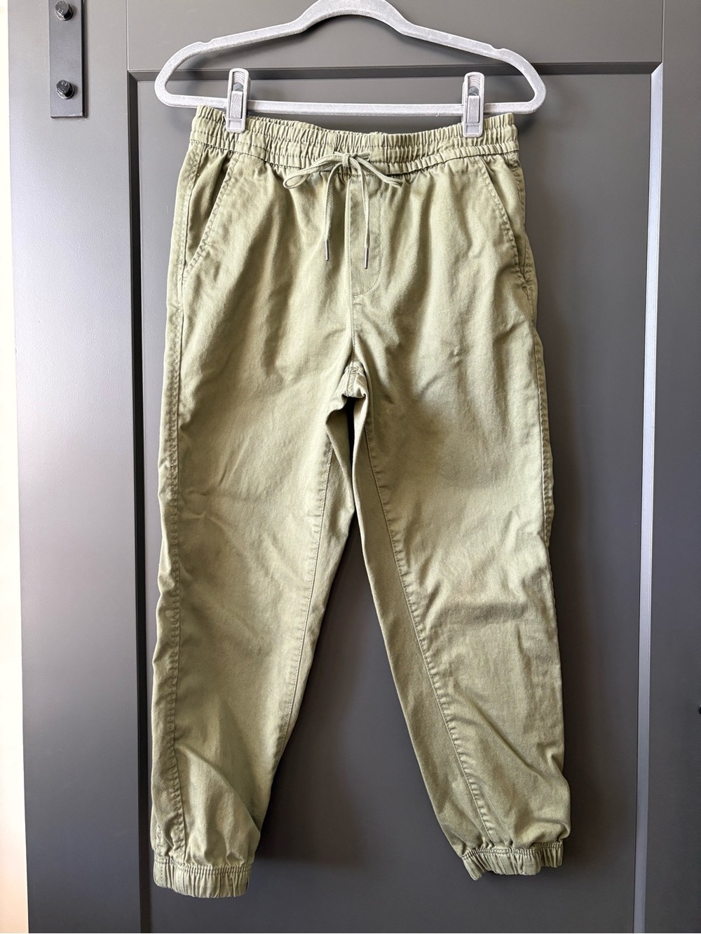 GAP Olive Drawstring Ankle Jogger Pants